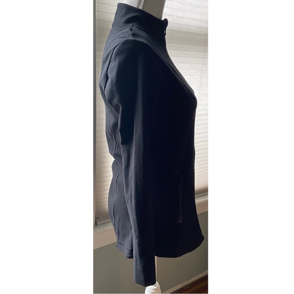 Soma Sport Black Workout Yoga Jacket Zip Up Size Medium Zip Pockets - Picture 7 of 16